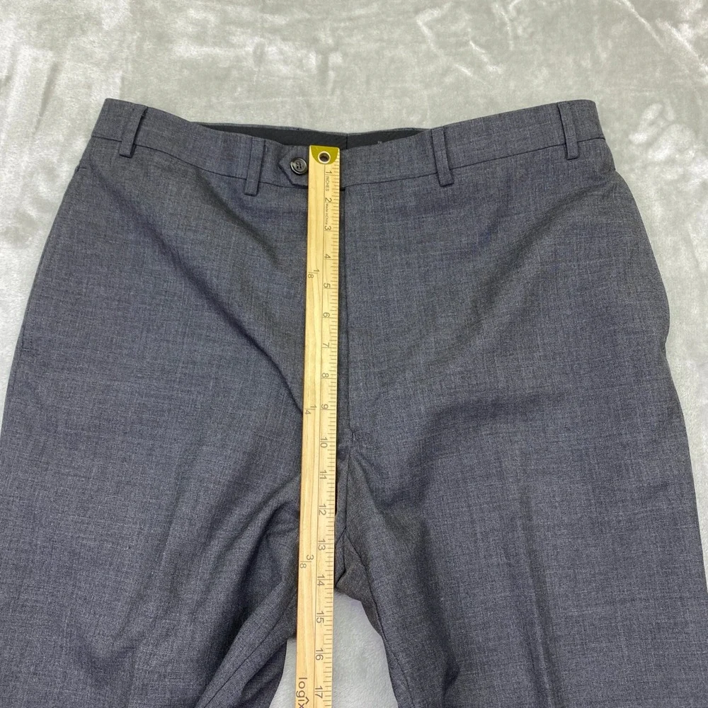 Lauren Ralph Lauren Men's Charcoal Wool Dress Pants Sz 36 Fits 35